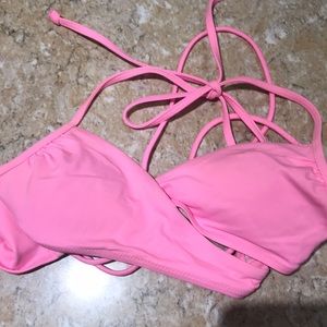 PINK bikini top never worn